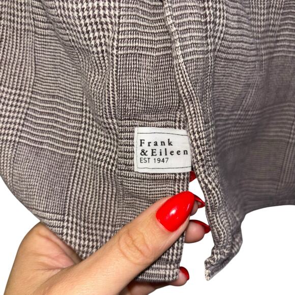 Frank & Eileen Shirley Cotton Tencel Women’s M Plaid Relaxed Buttondown Academia - Picture 13 of 13